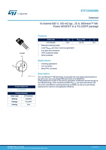  Datasheet Preview Page 1