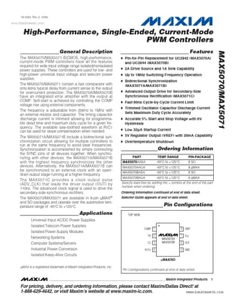  Datasheet Preview Page 1