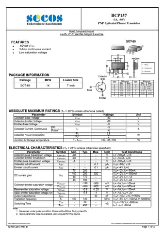  Datasheet Preview Page 1