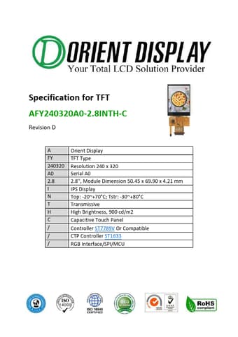 Datasheet Preview Page 1