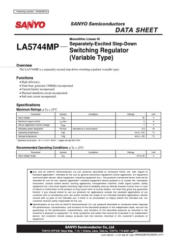 Datasheet Preview Page 1