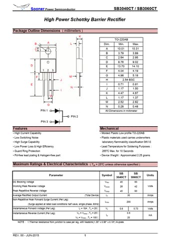  Datasheet Preview Page 1