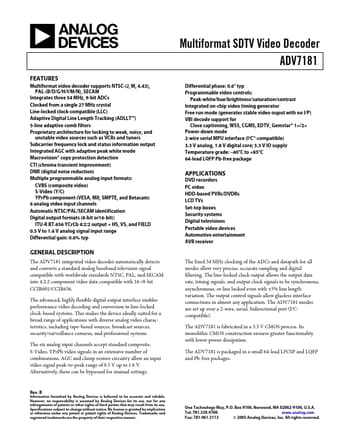  Datasheet Preview Page 1
