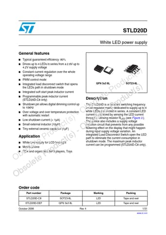  Datasheet Preview Page 1