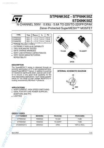  Datasheet Preview Page 1