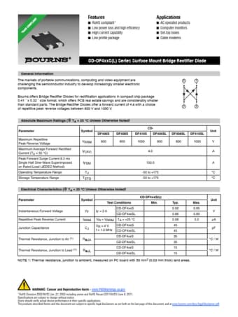  Datasheet Preview Page 1