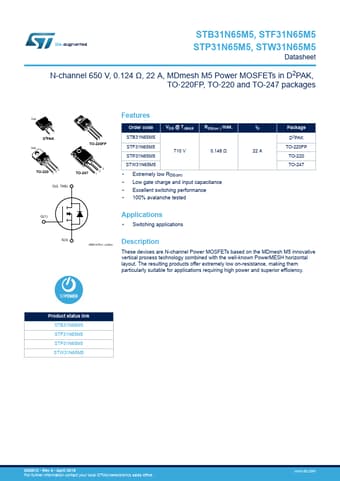  Datasheet Preview Page 1