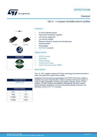  Datasheet Preview Page 1