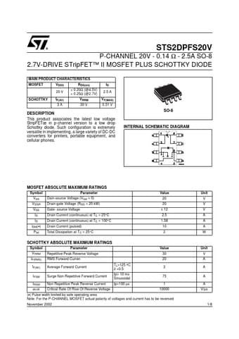  Datasheet Preview Page 1