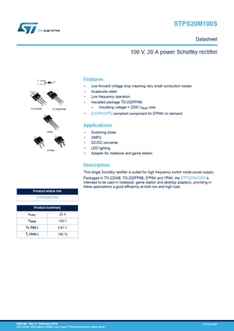  Datasheet Preview Page 1