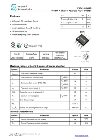  Datasheet Preview Page 1