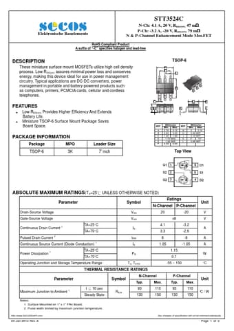  Datasheet Preview Page 1