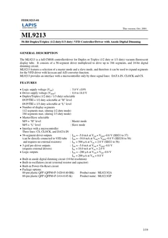  Datasheet Preview Page 1