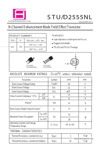  Datasheet Preview Page 1