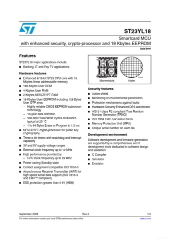  Datasheet Preview Page 1