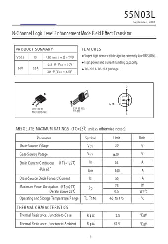  Datasheet Preview Page 1