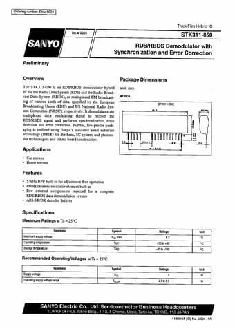  Datasheet Preview Page 1