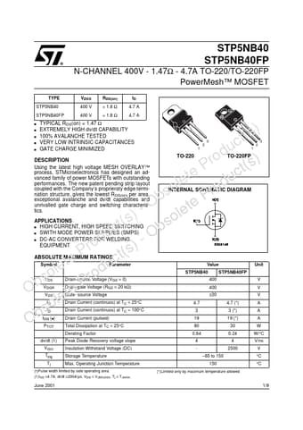  Datasheet Preview Page 1