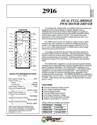  Datasheet Preview Page 1
