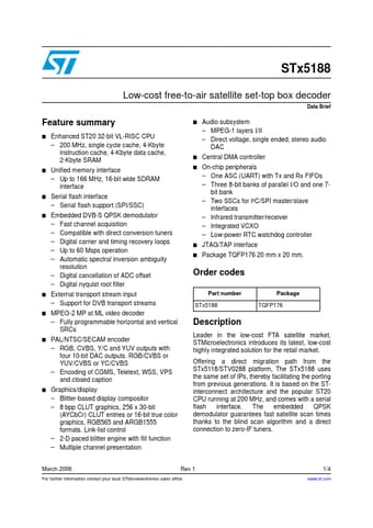  Datasheet Preview Page 1