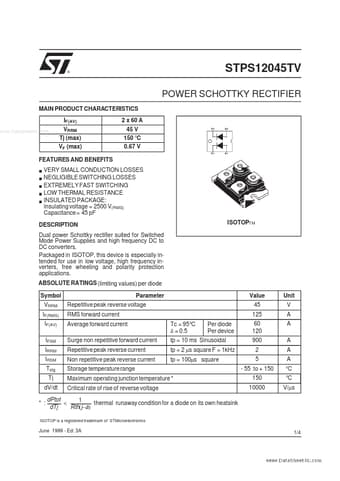  Datasheet Preview Page 1