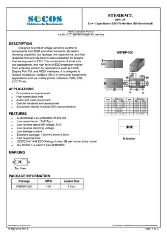  Datasheet Preview Page 1