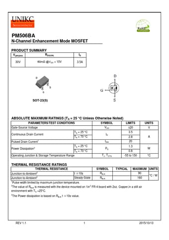  Datasheet Preview Page 1