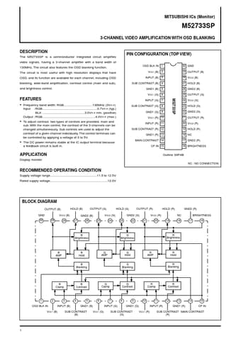  Datasheet Preview Page 1