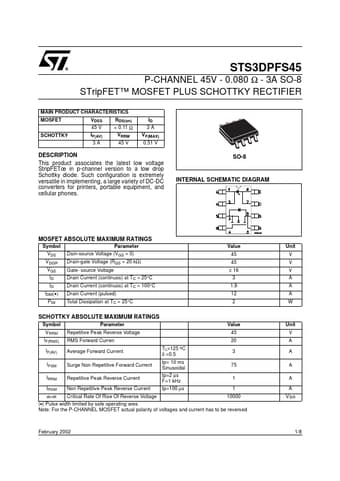  Datasheet Preview Page 1
