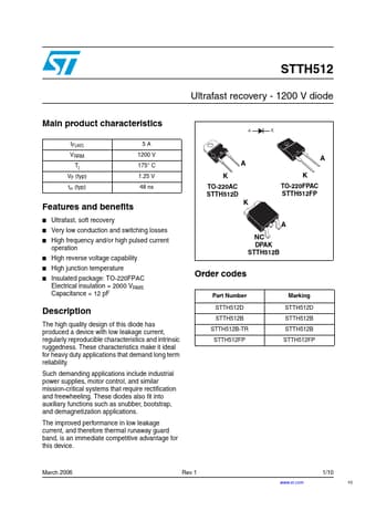  Datasheet Preview Page 1
