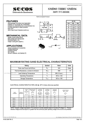  Datasheet Preview Page 1