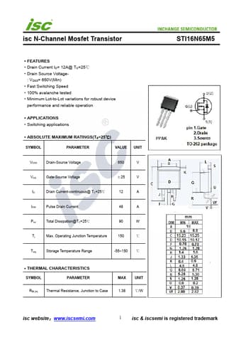  Datasheet Preview Page 1