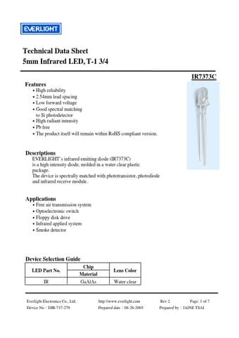  Datasheet Preview Page 1
