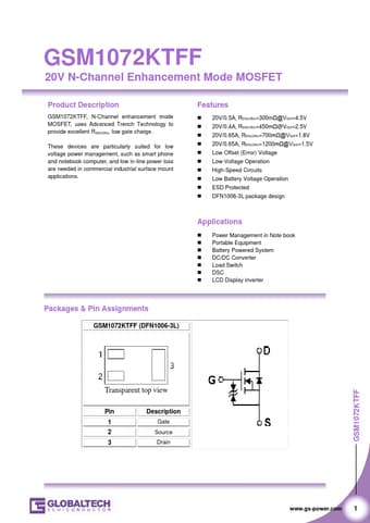  Datasheet Preview Page 1