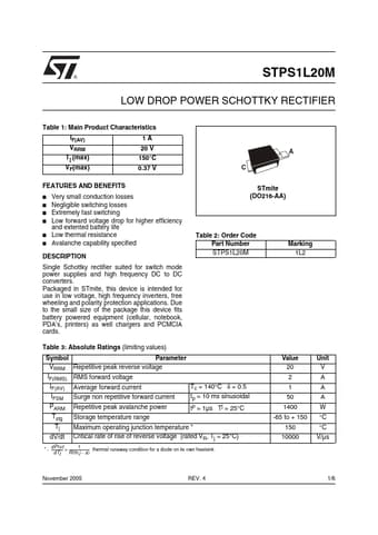  Datasheet Preview Page 1