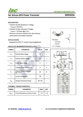  Datasheet Preview Page 1