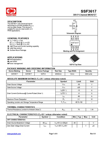  Datasheet Preview Page 1