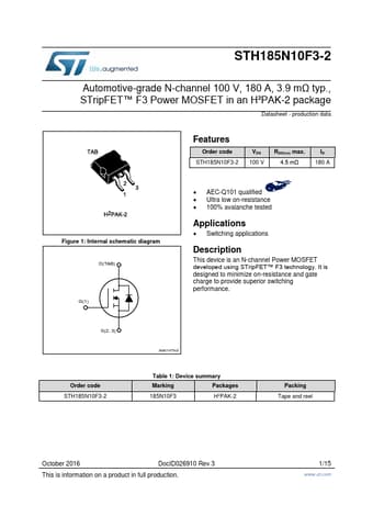  Datasheet Preview Page 1