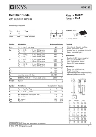  Datasheet Preview Page 1