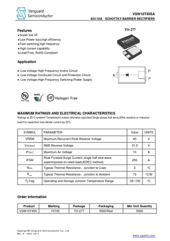  Datasheet Preview Page 1