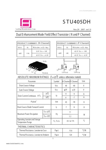  Datasheet Preview Page 1