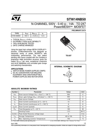  Datasheet Preview Page 1