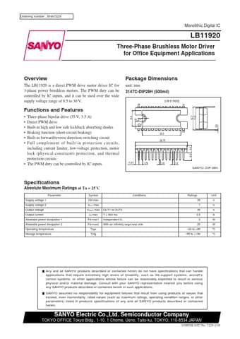  Datasheet Preview Page 1