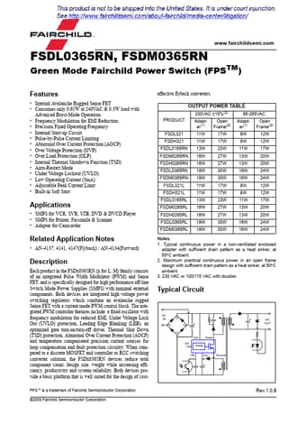  Datasheet Preview Page 1