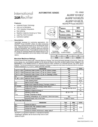  Datasheet Preview Page 1
