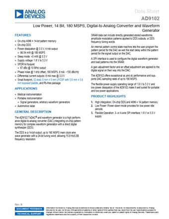  Datasheet Preview Page 1