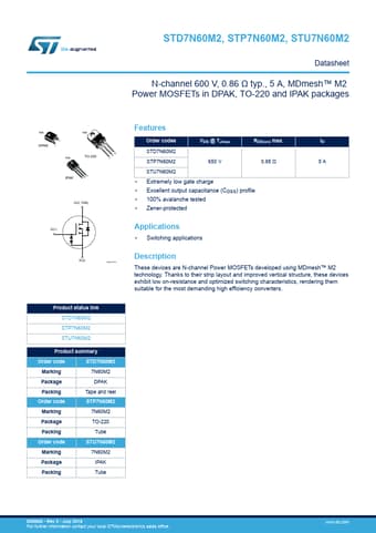  Datasheet Preview Page 1