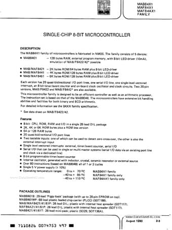  Datasheet Preview Page 1
