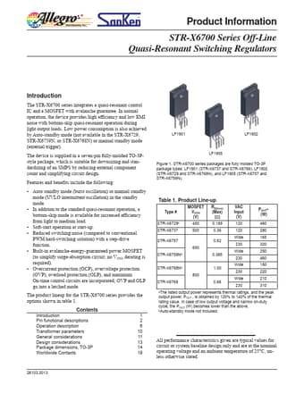  Datasheet Preview Page 1