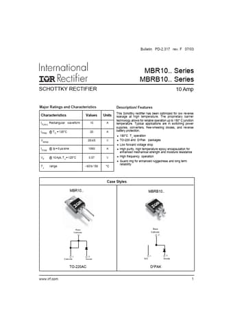  Datasheet Preview Page 1